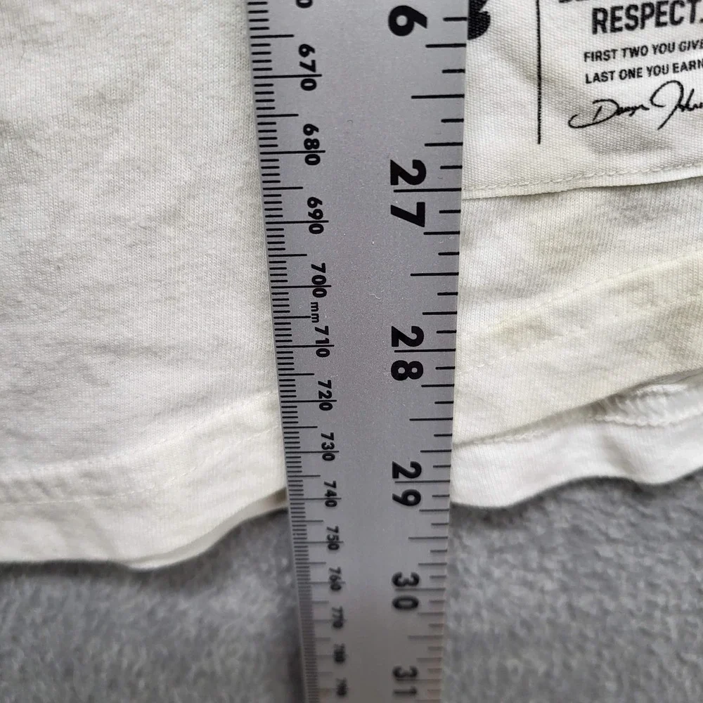 Under Armour Men Shirt L White Break‎ Through Heatgear Activewear Logo Short